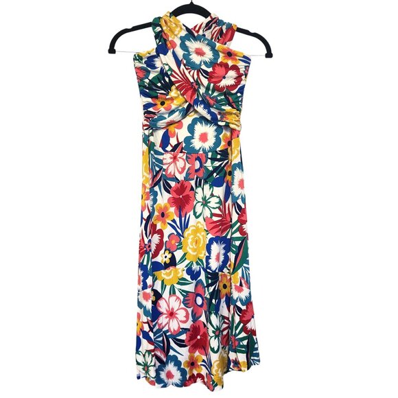 Boden Lilah Multiway Halter Sleeveless Dress Size 6R Tropical Bloom Floral - Picture 1 of 9